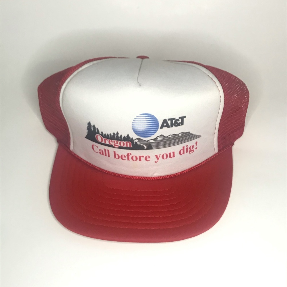 Vintage 90s AT&T Snapback Trucker Hat